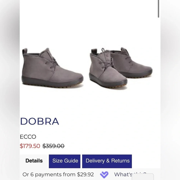 Ecco women 7 Winter Boots rubber soles soft faux fur super comfortable NWOT - Picture 5 of 6